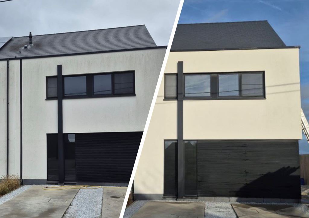 Reiniging crepi gevel